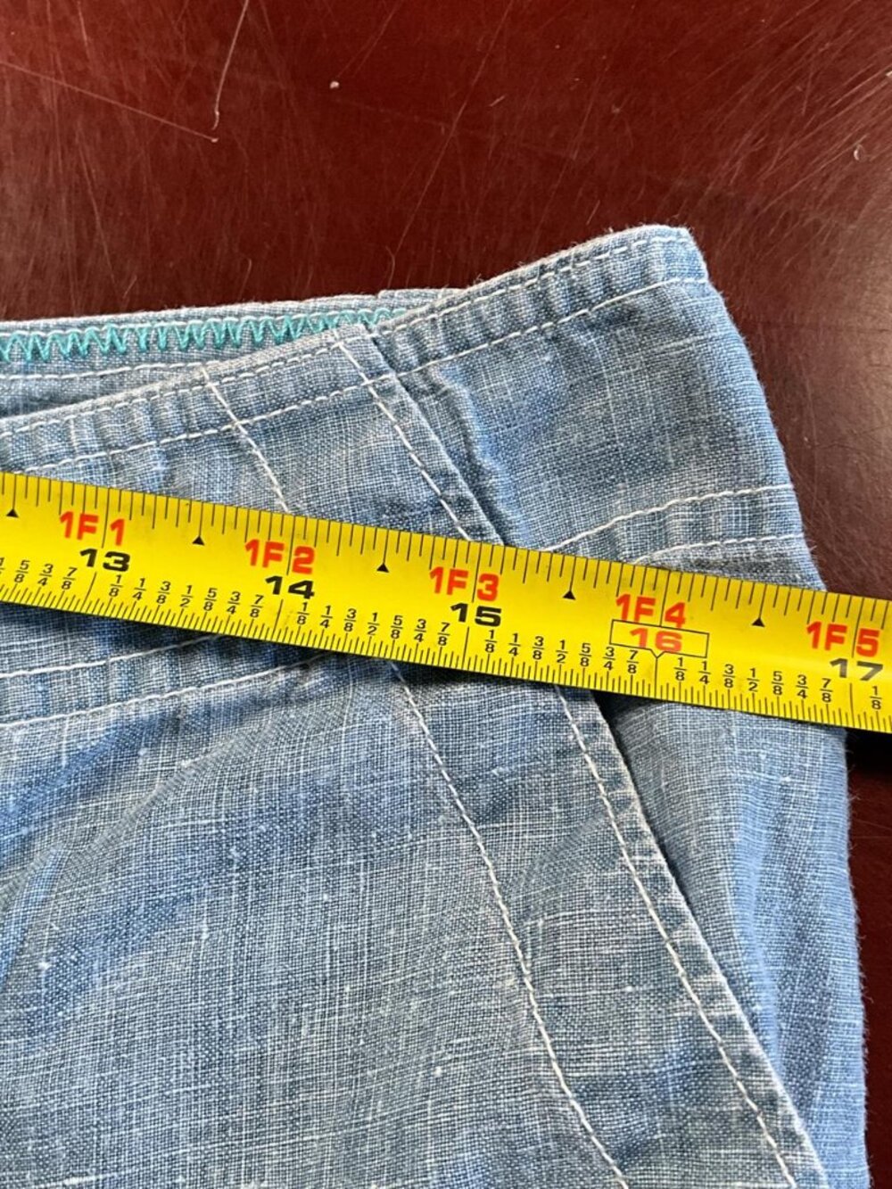 Tommy Bahama Light Blue Chambray Bermuda Shorts - Picture 4 of 8